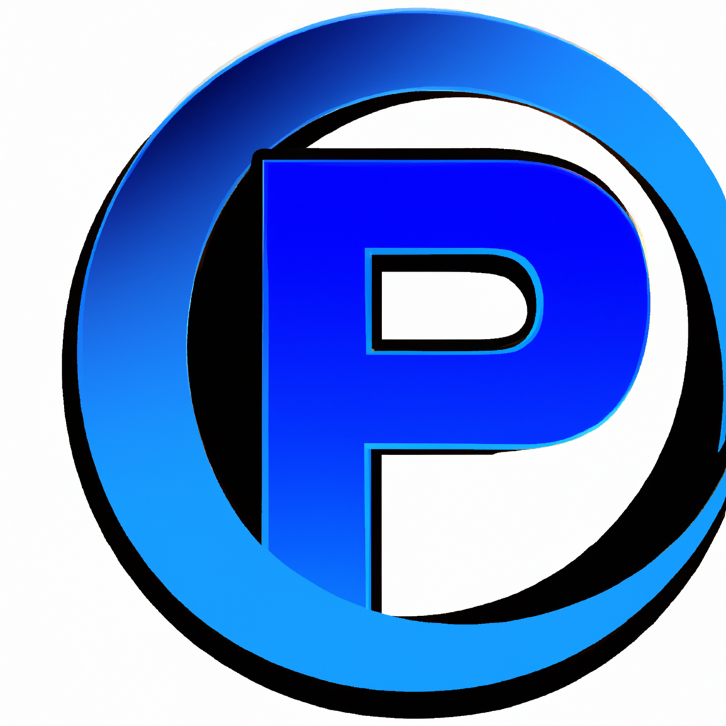 Logo Pulsava Studio, monogramme P bleu, brillant